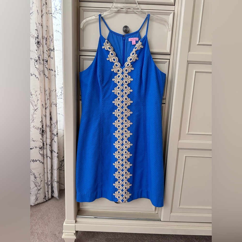 Lilly Pulitzer Blue and Cream Mini Dress